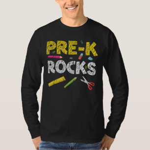 Vorher-K-Steine zurück zum Schullehrer T-Shirt