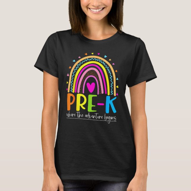 Vorher K, wo das Abenteuer beginnt T-Shirt (Vorderseite)