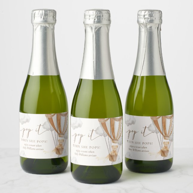 Vorher warten Teddy Bear Pop es, wenn sie Pop (Flaschen)