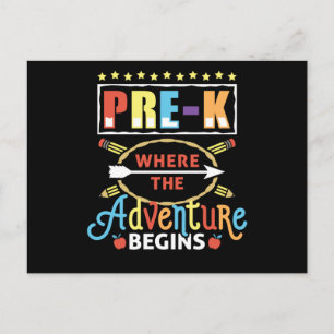 Vorher, wo das Abenteuer beginnt Postkarte