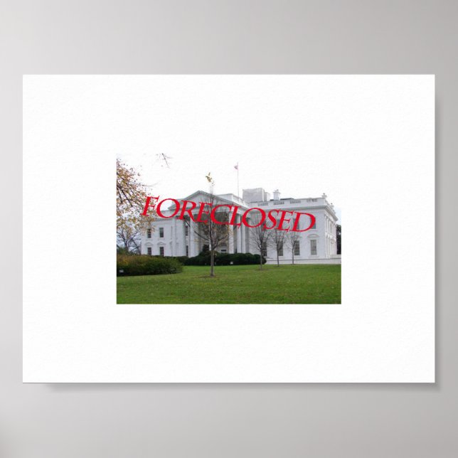 Vorhergesagtes Weiße Haus Poster (Vorne)