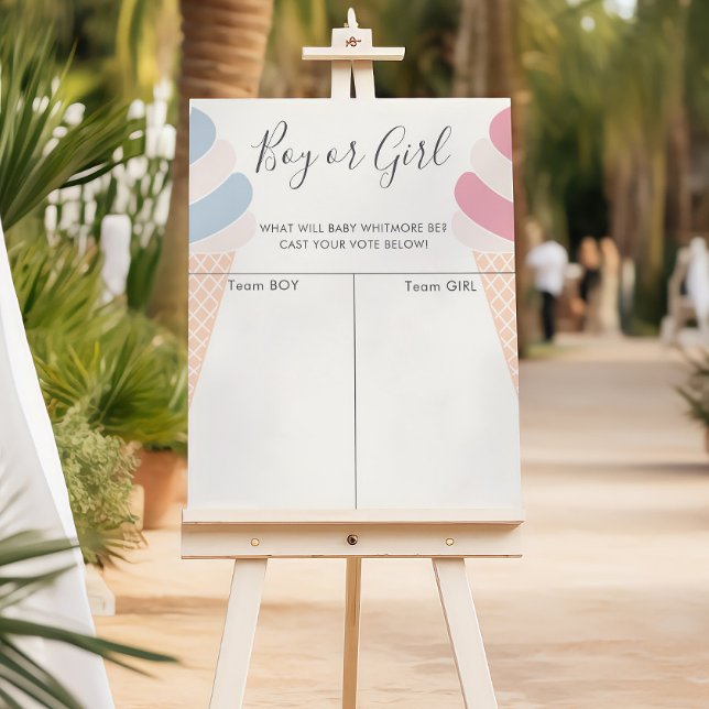 Vorhersage des Geschlechts der Eiscreme Poster (Von Creator hochgeladen)