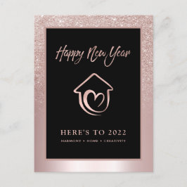 Vorhersage für Glitzer-Blush-Numerologie im neuen Postkarte
