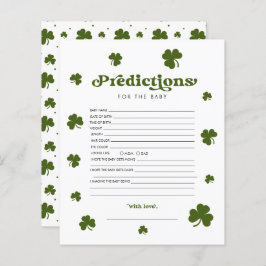 Vorhersage St. Patrick's Day Green Kleeblatt