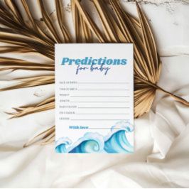 Vorhersagen für Baby an Bord Babydusche Einladung