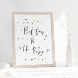 Vorhersagen für das Baby Neutrale Babydusche für Poster