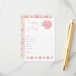 Vorhersagen für das Mädchen Begleitkarte