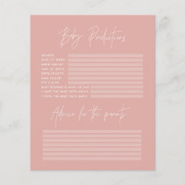 Vorhersagen für das Party von Baby-Dusche Rose pin