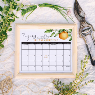 Vorhersagen Kinderdusche Süsse Orange Poster