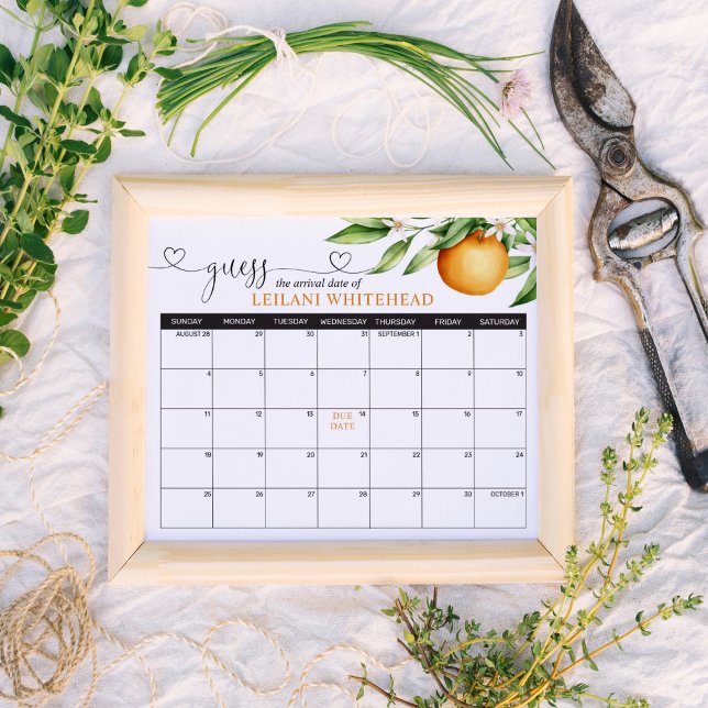 Vorhersagen Kinderdusche Süsse Orange Poster (Von Creator hochgeladen)