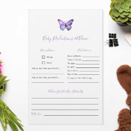 Vorhersagen & Ratschläge Butterfly Baby Shower Gam Flyer