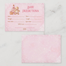 Vorhersagen Rosa Weihnachtsduschenspiel Begleitkarte