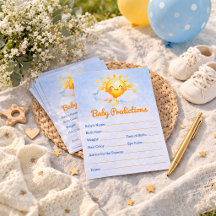 Vorhersagen und Ratschläge Baby Shower Party Spiel