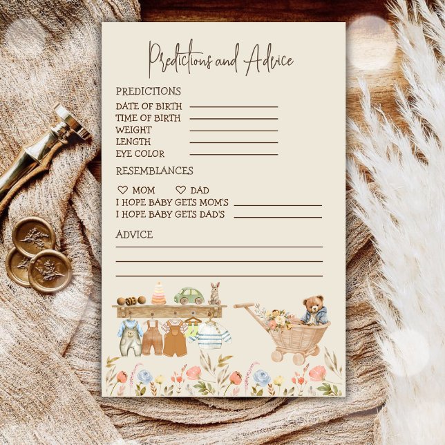Vorhersagen und Ratschläge Boho Kinderzimmer Babyd (Predictions and Advice Boho Nursery Baby Shower)