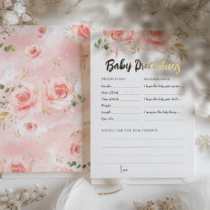 Vorhersagen und Ratschläge für das Baby-Shower-Spi Folieneinladung