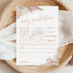 Vorhersagen von Boho Pumpkin Truck für Babykarte Einladung<br><div class="desc">Genießen Sie die Herbstvillen mit unseren charmanten Boho Pumpkin Truck Vorhersagen für die Kinderkarte. Diese hübsche Karte eignet sich perfekt, um Ihrer Herbstdusche etwas Spaß zu machen. Die Gäste können die Ankunft des Babys vorhersagen und dabei die rustikale Schönheit dieses Designs genießen. Mit einem niedlichen, rosa Kürbiskürbis und der Phrase...</div>