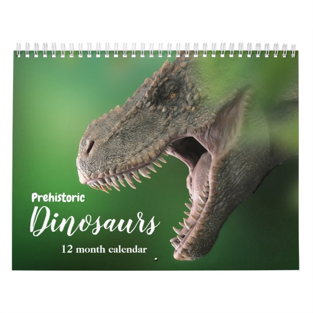 Vorhistorische Dinosaurier 2026 Kalender (Titelbild)
