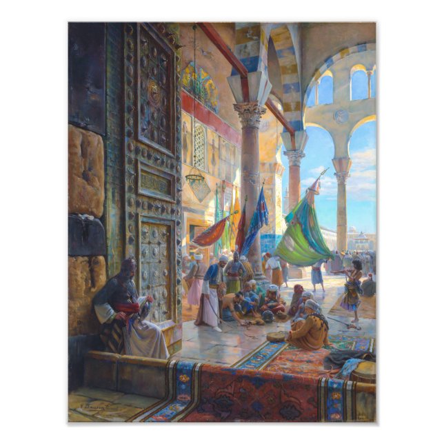 Vorhof der Umayyad-Moschee | Bauernfeind | Fotodruck (Vorne)