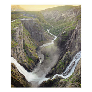 Voringsfossen Wasserfall in Norwegen-Druck Fotodruck