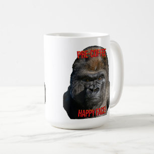 Vorkaffee-Glückliches Gesicht! Kaffeetasse
