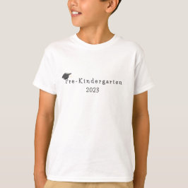 Vorkindergarten Abschluss Schwarzer Grad Cap T-Shirt