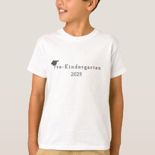 Vorkindergarten Abschluss Schwarzer Grad Cap T-Shirt