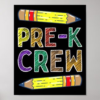 Vorkindergarten-Crew Spaß Vorkindergarten-Lehrer Z Poster