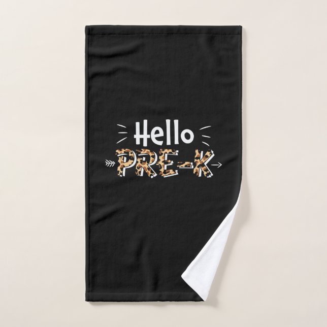 Vorkindergarten Hallo Vorkindergarten Leopard Handtuch (Handtuch)