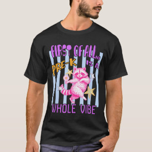 Vorkindergarten ist eine ganze Vibes Waschbär Zurü T-Shirt