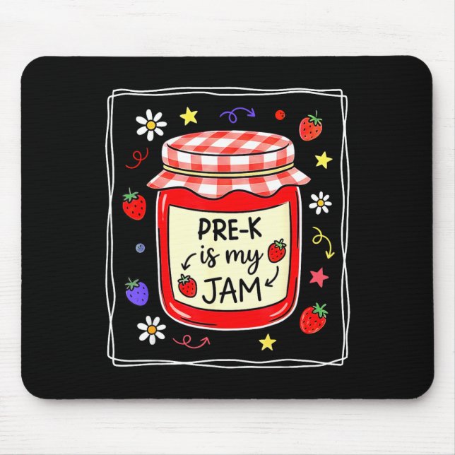 Vorkindergarten ist Erdbeermarmelade Vorkindergart Mousepad (Vorne)