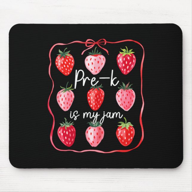 Vorkindergarten ist mein Ding Erdbeere Frucht Lehr Mousepad (Vorne)