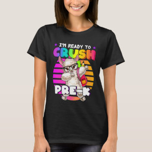 Vorkindergarten-Llama-Backpack für zurück zur Schu T-Shirt