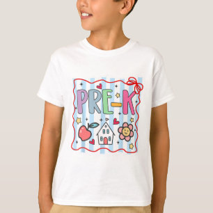 Vorkindergarten Pre-K-Lehrer Mädchen Junge Erster T-Shirt