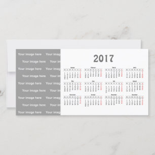 Vorlage 2017 Kalender Fotokarte