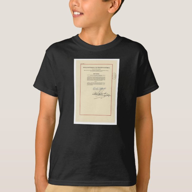 VORLAGE 26. Änderung US-Konstitution T-Shirt (Vorderseite)