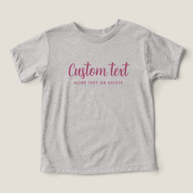 Vorlage Bella+Canvas Tri-Blend Baby Grau & Pink (Design Vorderseite)
