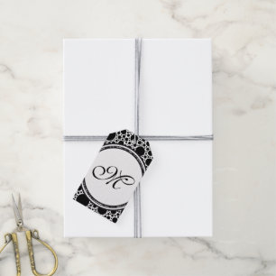 Vorlage - Benutzerdefiniert Text, Monogramm und Ba Geschenkanhänger