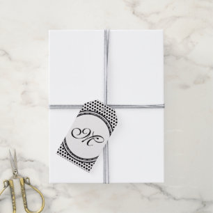 Vorlage - Benutzerdefiniert Text, Monogramm und Ba Geschenkanhänger