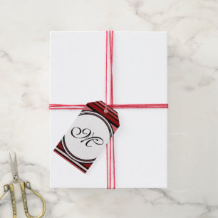 Vorlage - Benutzerdefiniert Text, Monogramm und Ba Geschenkanhänger