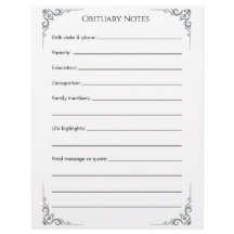 Vorlage der Anmerkungen - Lass zur Lebensabschluss