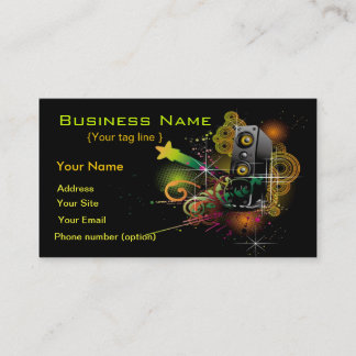 Vorlage der Party Time Business Card Visitenkarte