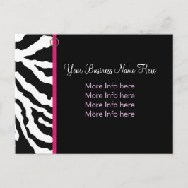 Vorlage der Postkarte: Fett Zebra Print Postkarte