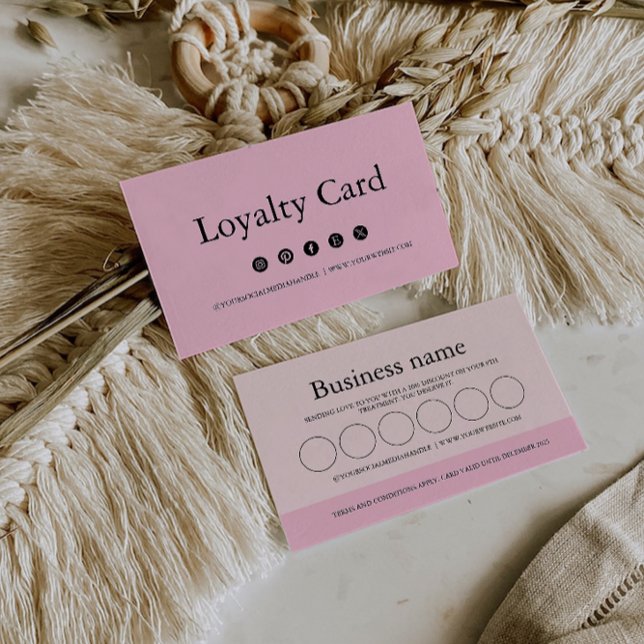 Vorlage der Treuhandkarte, Kundenkarte, Treuekarte (Loyalty Card Template, Customer Loyalty Card,)