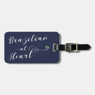 Vorlage des brasilianischen "At Heart Luggage Tag" Gepäckanhänger
