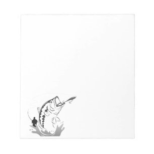 Vorlage des Fischereiklubs Notizblock