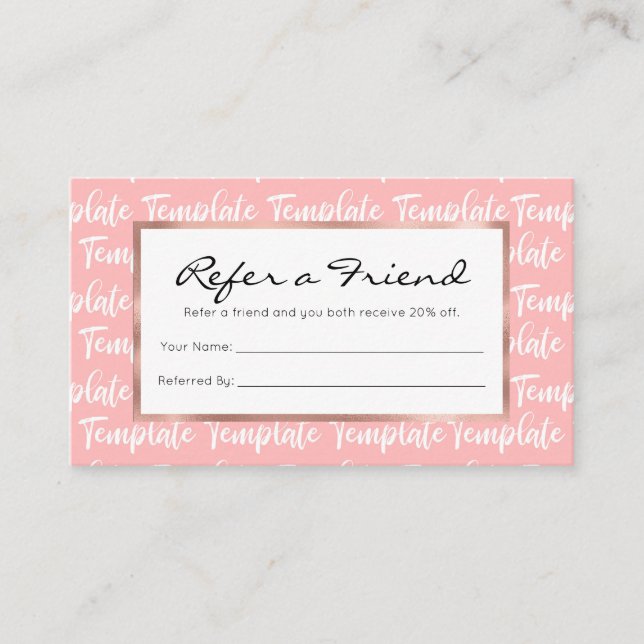 VORLAGE EMPFEHLUNGSKARTE (Vorderseite)