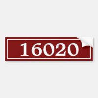 Vorlage | Feld "Dark Red White House Number Mail"