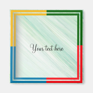 Vorlage: Fügen Sie Ihren eigenen Text ein Magnet