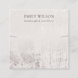 Vorlage für abstrakte Silver Rainfall-Kette Quadratische Visitenkarte