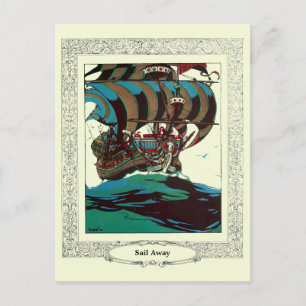 Vorlage für altes Segelschiff
